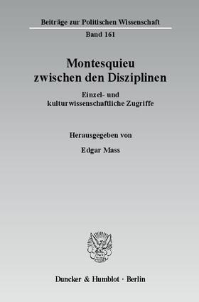 Montesquieu zwischen den Disziplinen