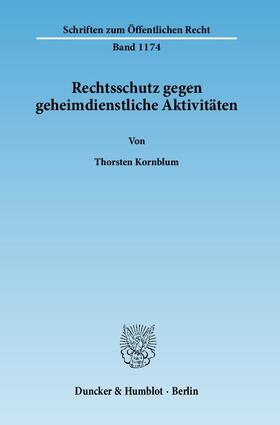 Rechtsschutz gegen geheimdienstliche Aktivitäten