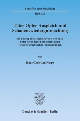 Täter-Opfer-Ausgleich und Schadenswiedergutmachung