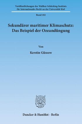 Sekundärer maritimer Klimaschutz: Das Beispiel der Ozeandüngung