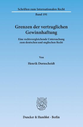 Grenzen der vertraglichen Gewinnhaftung