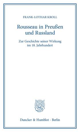 Rousseau in Preußen und Russland