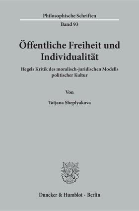 Öffentliche Freiheit und Individualität