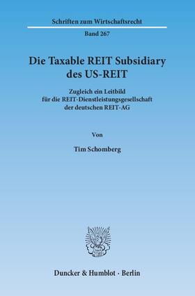 Die Taxable REIT Subsidiary des US-REIT