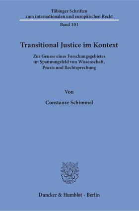 Transitional Justice im Kontext