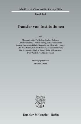 Transfer von Institutionen