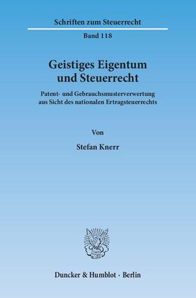 Geistiges Eigentum und Steuerrecht