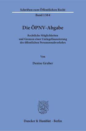 Die ÖPNV-Abgabe