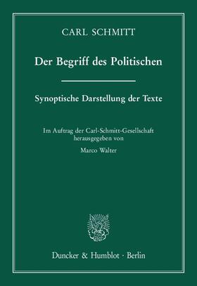 Der Begriff des Politischen