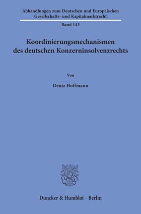 Hoffmann, D: Koordinierungsmechanismen des deutschen Konzern
