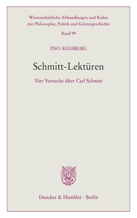 Augsberg, I: Schmitt-Lektüren