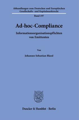Blassl, J: Ad-hoc-Compliance.