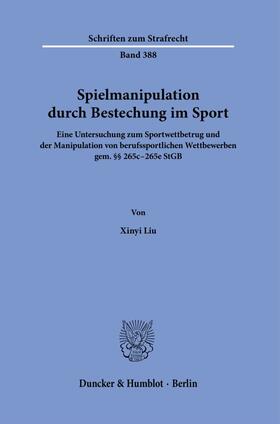 Spielmanipulation durch Bestechung im Sport.