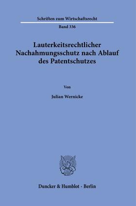 Lauterkeitsrechtlicher Nachahmungsschutz nach Ablauf des Patentschutzes