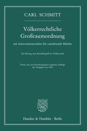 Völkerrechtliche Großraumordnung