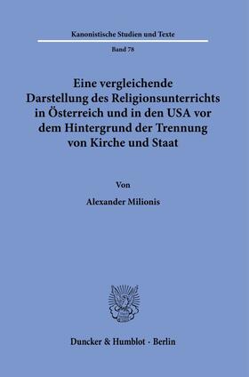Eine vergleichende Darstellung des Religionsunterrichts in Österreich und in den USA vor dem Hintergrund der Trennung von Kirche und Staat.