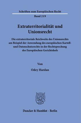 Extraterritorialität und Unionsrecht