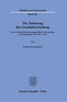 Die Änderung der Geschäftsverteilung