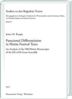 Functional Differentiation in Hittite Festival Texts