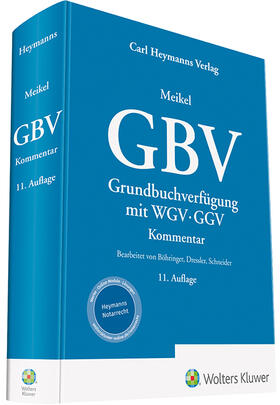 Grundbuchverfügung: GBV mit WGV und GGV