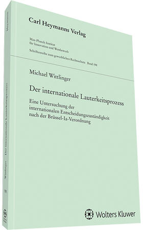 Wittlinger, M: Der internationale Lauterkeitsprozess