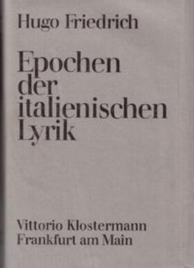 Epochen der italienischen Lyrik