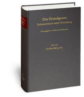 Das Grundgesetz. Dokumentation seiner Entstehung / Band 22: