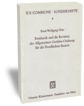 Reinhardt und die Revision der Allgemeinen Gerichts-Ordnung für die Preußischen Staaten