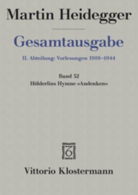 Martin Heidegger Gesamtausgabe