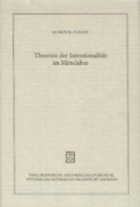 Theorien der Intentionalität im Mittelalter