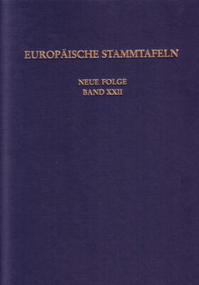 Europäische Stammtafeln. Neue Folge