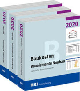 BKI Baukosten Gebäude, Positionen und Bauelemente Neubau 2020 - Teil 1-3