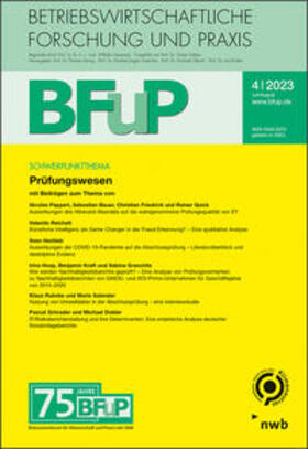 Prüfungswesen. BFuP 4/2023