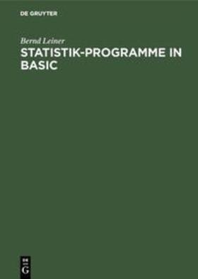 Statistik-Programme in BASIC