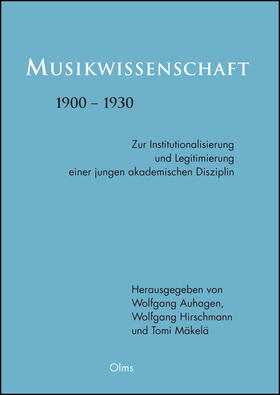 Musikwissenschaft 1900-1930