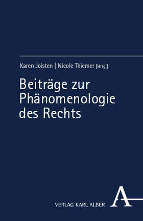 Beiträge zur Phänomenologie des Rechts