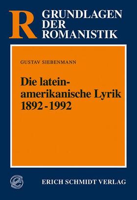 Die lateinamerikanische Lyrik 1892-1992