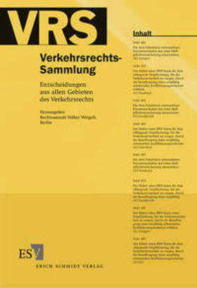 Verkehrsrechts-Sammlung (VRS)Band 106