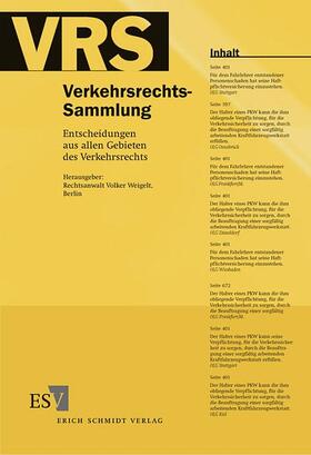Verkehrsrechts-Sammlung (VRS)  Band 109