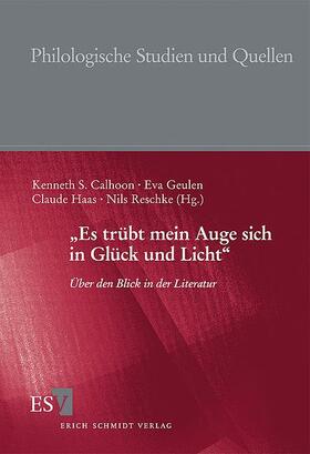 "Es trübt mein Auge sich in Glück und Licht"