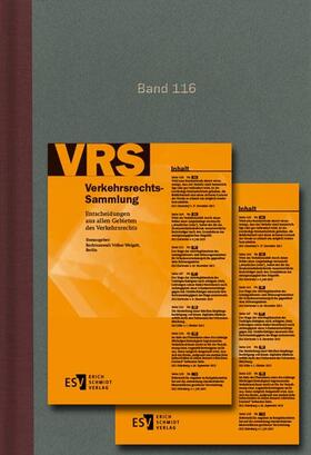 Verkehrsrechts-Sammlung (VRS) Band 116