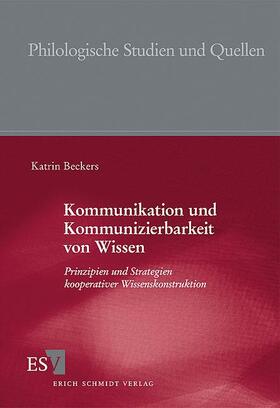 Kommunikation und Kommunizierbarkeit von Wissen