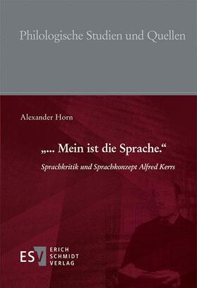 "... Mein ist die Sprache."