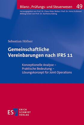 Höfner, S: Gemeinschaftliche Vereinbarungen nach IFRS 11
