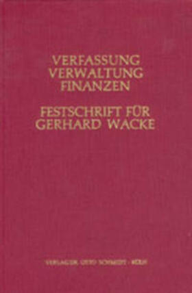 Verfassung - Verwaltung - Finanzen