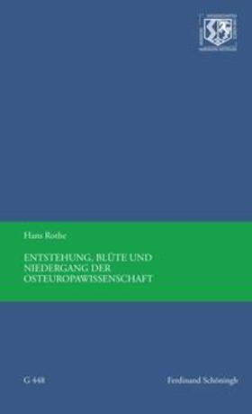 Rothe, H: Niedergang der Osteuropawissenschaft