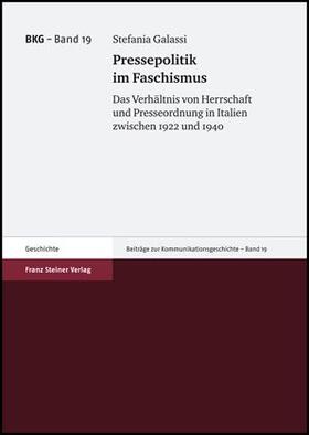 Pressepolitik im Faschismus