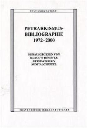 Petrarkismus-Bibliographie 1972-2000