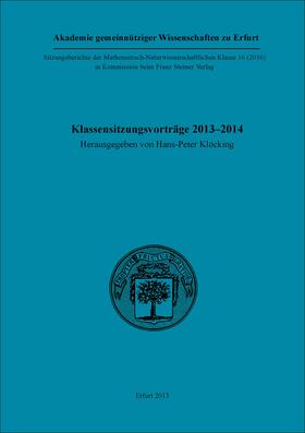 Klassensitzungsvorträge 2013–2014