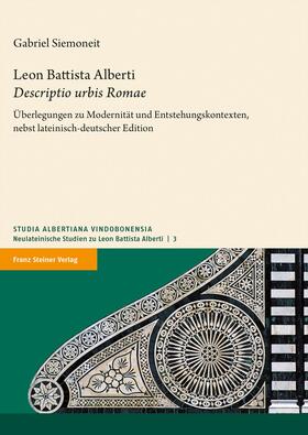 Siemoneit, G: Leon Battista Alberti: "Descriptio urbis Romae